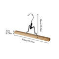 Wooden Skirt and Trouser Clips - Light Wood, Pack of 5 - view 4