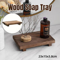 Wooden Soap Dish Storage Tray - Bathroom Shelf, 23 x 15 x 3.8cm