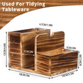 Wooden Spice Storage Box Desktop Organiser for Kitchen Countertop - view 3
