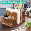 Wooden Spice Storage Box Desktop Organiser for Kitchen Countertop - view 4