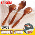 Wooden Spoon Set for Cooking and Serving, Pack of 5