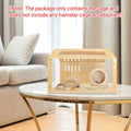 Wooden Transparent Hamster Cage for Small Pets with Clear Panels - view 4