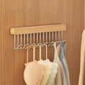 Wooden Wall Hook Rack with 8 Hooks - view 4