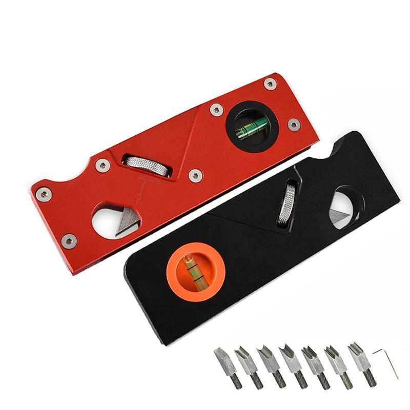 Woodworking Chamfer Plane, 45 Degree Adjustable Cutter - Red - view 3