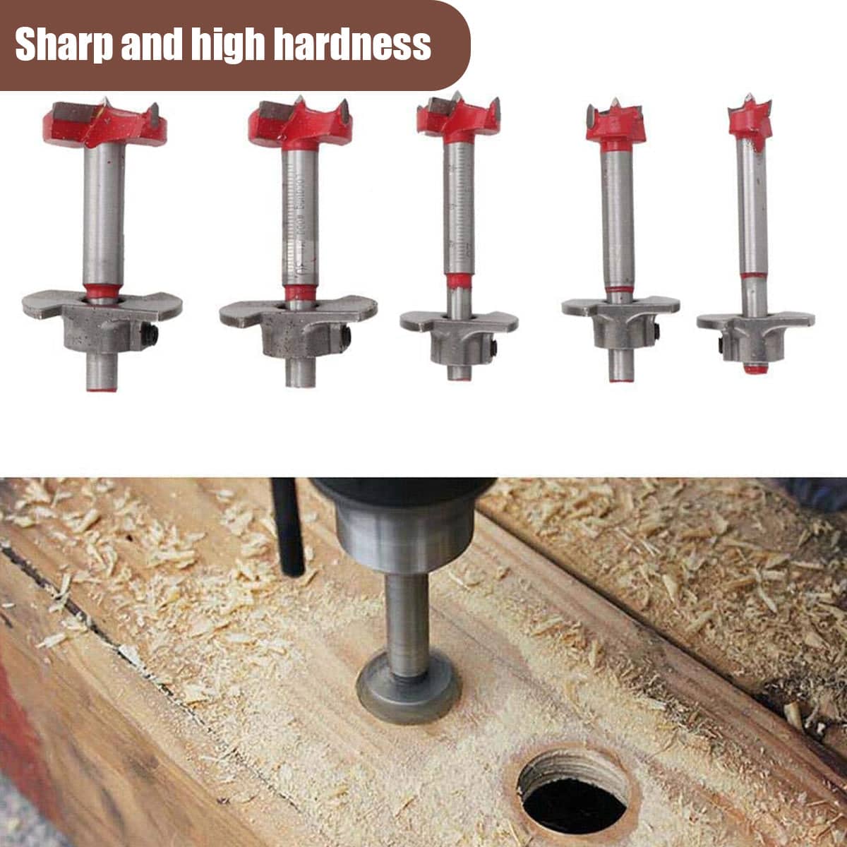 Woodworking Hole Saw Set Pack of 5, 15 to 35 mm for Wood and Plasterboard - view 5