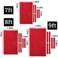 Worsted Billiard Pool Table Cloth Set 7 Piece with Felt Strips - Small 7ft, Blue - view 4
