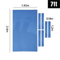 Worsted Billiard Pool Table Cloth Set 7 Piece with Felt Strips - Small 7ft, Blue - view 5