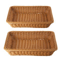 Woven Imitation Rattan Serving Tray - 35 x 25 x 7 cm - view 3
