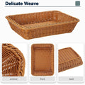 Woven Imitation Rattan Serving Tray - 35 x 25 x 7 cm - view 5