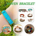 Woven Natural Stone Bracelet, Adjustable - Green - view 2