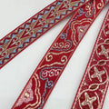 Woven Ribbon Trim, Geometric Border Ribbon Fabric - 2 cm Wide, 45 m Roll - view 4