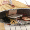 Woven Straw Beach Tote Bag with Tassel Pendant, Summer Handbag for Women - view 5