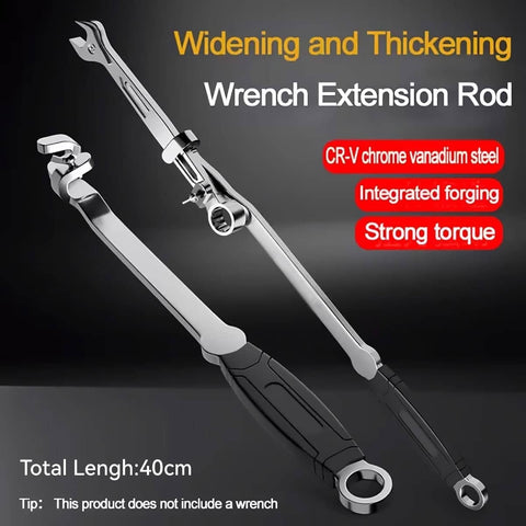 Wrench Extension Force Rod 40 cm Long Power Bar for Bolt Removal, CR-V Steel