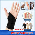 Wrist Brace with Steel Splint for Left Hand, Night Wrist Support - Grey - view 2