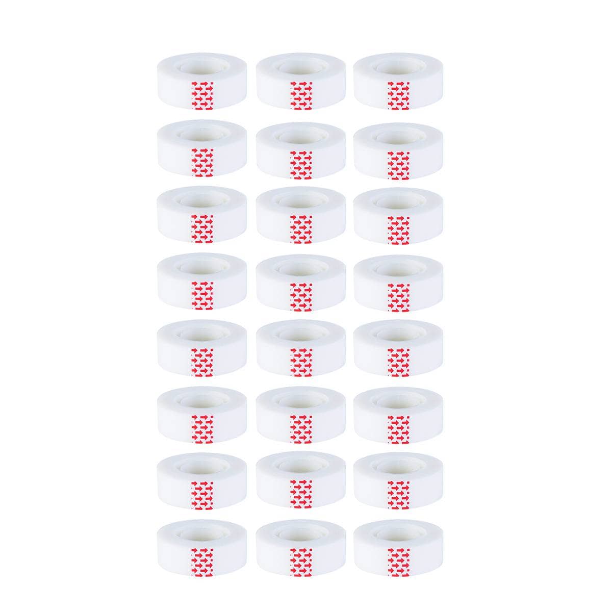 Writable Invisible Tape Hand Tear Rolls, 36 Pack - 1.2 cm x 25 m