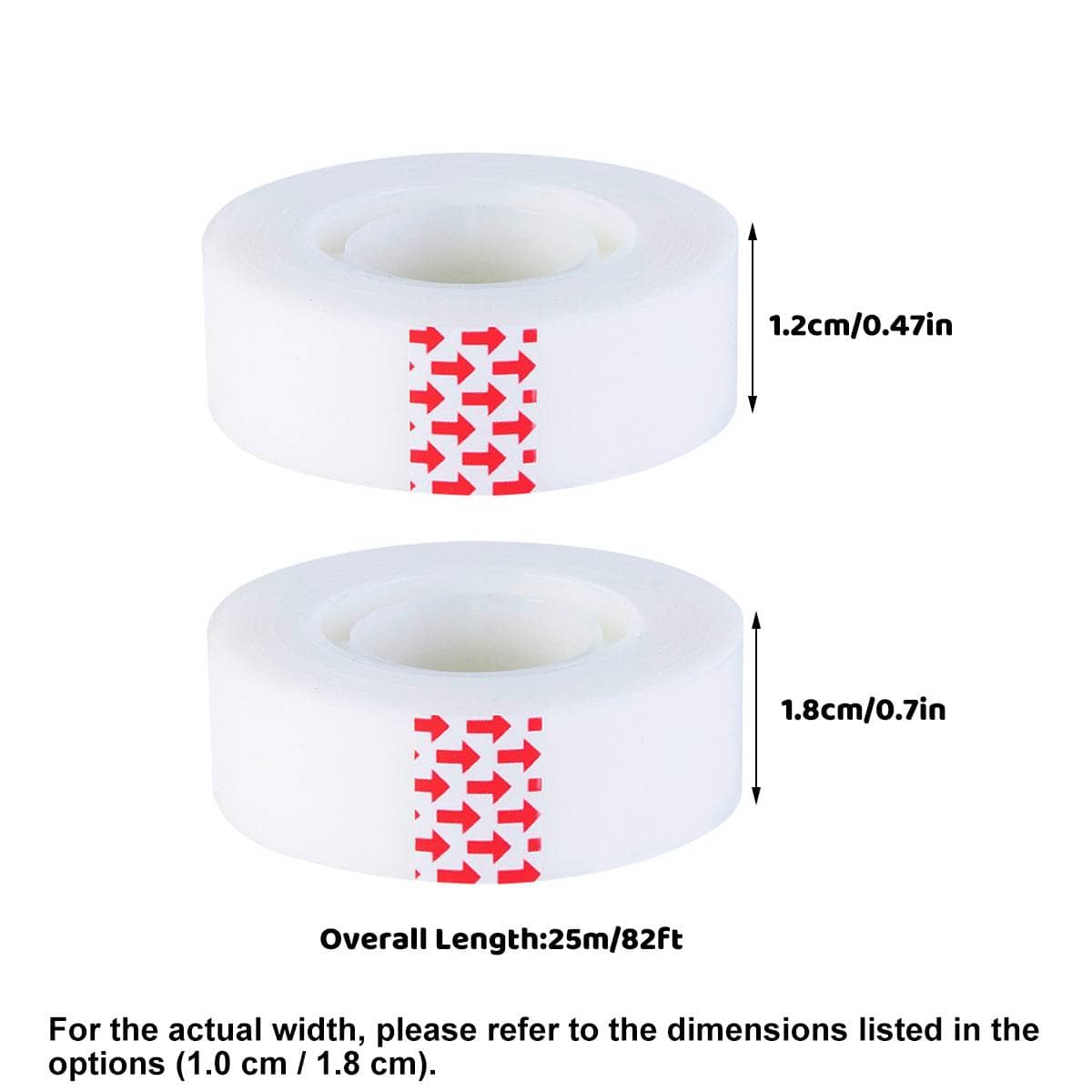 Writable Invisible Tape Hand Tear Rolls, 36 Pack - 1.2 cm x 25 m - view 3