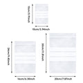 Writable Zip Seal Food Storage Bags, Pack of 100 - 10 x 15 cm - view 4