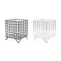 Wrought Iron Wire Storage Basket for Desktop and Cosmetics - Black - view 3