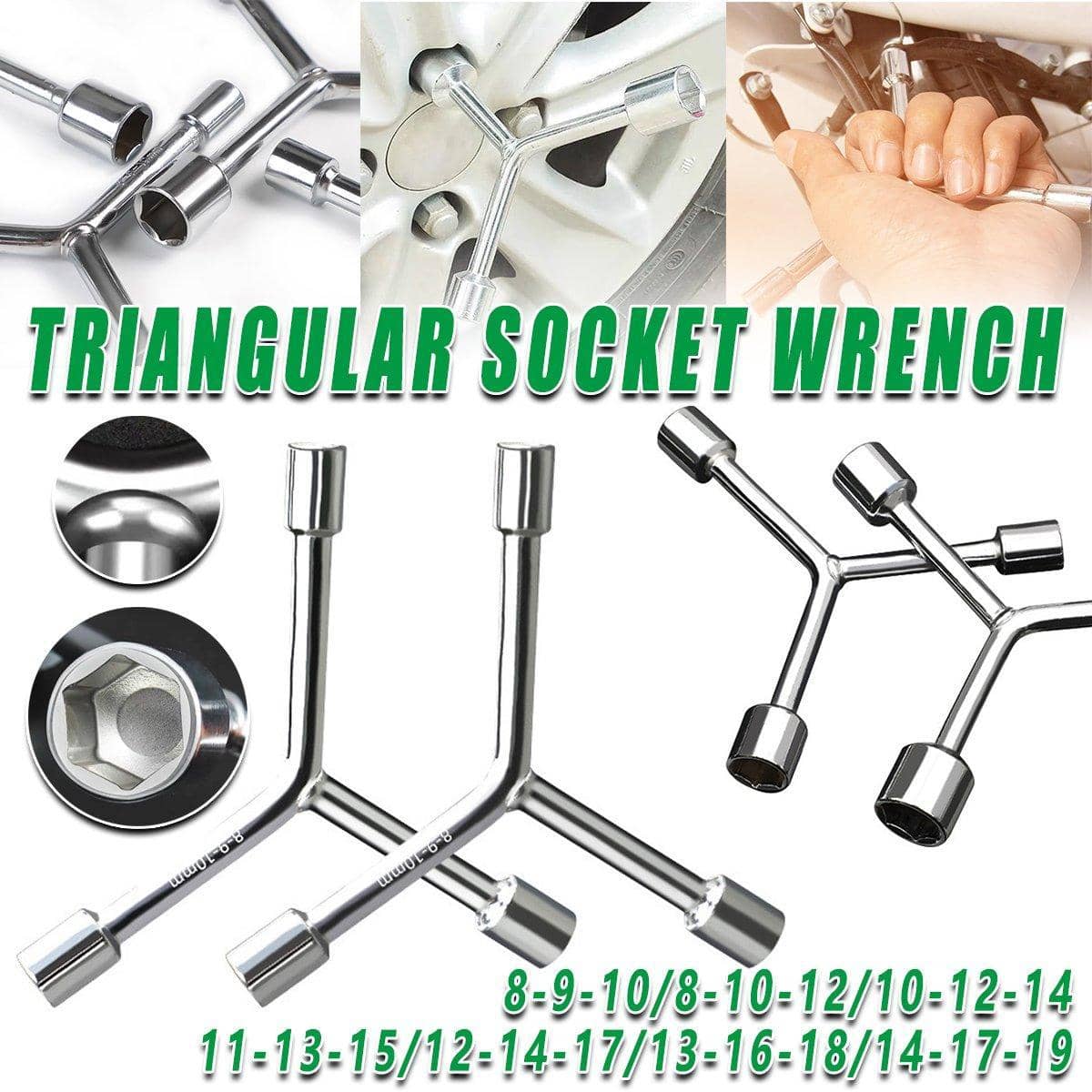 Y-Type Socket Wrench, High-Carbon Steel - 14, 17 and 19 mm - view 2