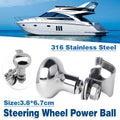 Yacht Steering Wheel Power Ball Grip, 316 Stainless Steel Marine Hand Control