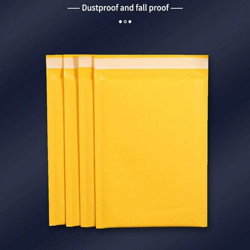 Yellow Bubble Mailers, Pack of 50 - 15 x 18 cm with 4 cm Extension - view 5