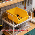 Yellow Plastic Parts Bins, 5 Pack, 14 x 10.5 x 7.5 cm - view 5