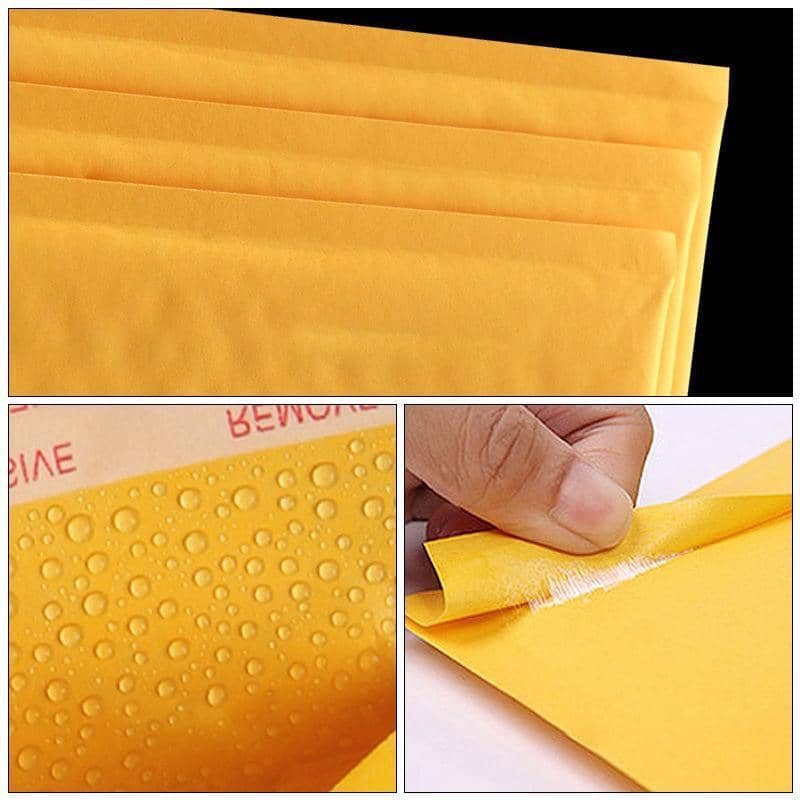 Yellow Poly Bubble Mailers, Pack of 25 - 24 x 29 cm - view 4