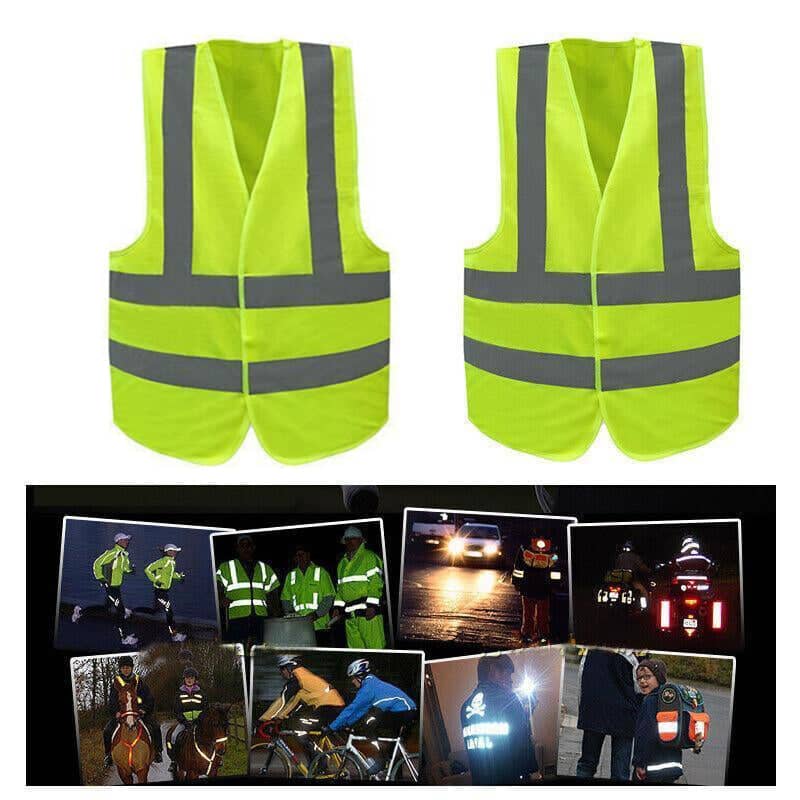 Yellow Reflective High Visibility Safety Vest - Size 4XL (68 x 62 cm) - view 3