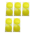 Yellow Round Dot Stickers - 100mm, 10 Dots, 5 Sheets