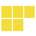 Yellow Round Dot Stickers - 13mm, 132 Dots, 5 Sheets