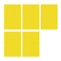 Yellow Round Dot Stickers - 8mm, 260 Dots, 5 Sheets