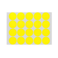 Yellow Sticker Dots Round Adhesive Paper Labels - 8mm, 3900 Dots