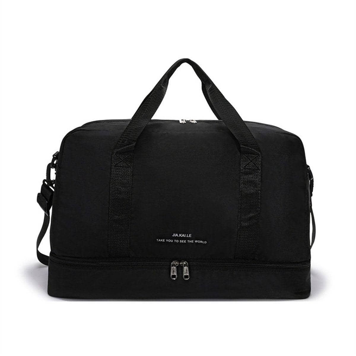 Yoga Fitness Bag - Large Travel Gym Bag, Black - view 2