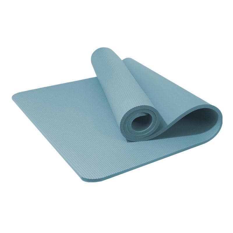 Yoga Mat and Dance Mat for Fitness, Skipping and Exercise for Men and Women - Blue