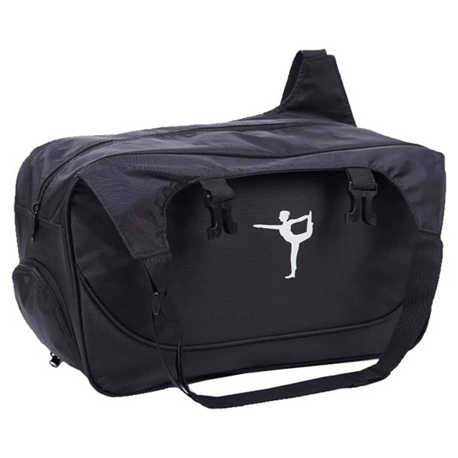 Yoga Mat Bag with Zip Closure and Shoulder Strap, 48 x 24 x 16 cm - Black