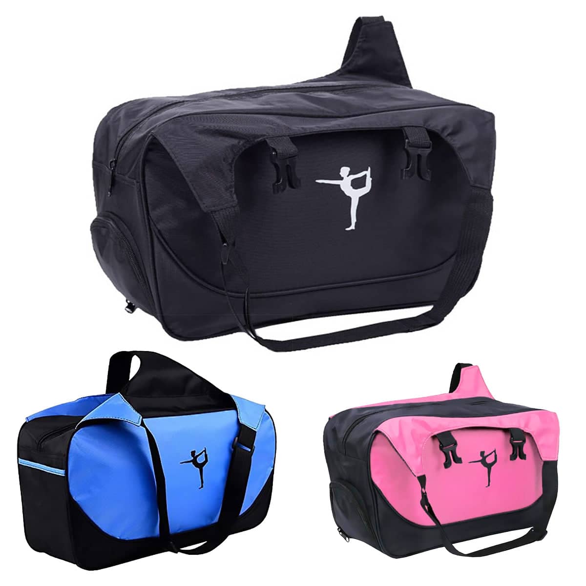 Yoga Mat Bag with Zip Closure and Shoulder Strap, 48 x 24 x 16 cm - Black - view 3