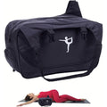 Yoga Mat Bag with Zip Closure and Shoulder Strap, 48 x 24 x 16 cm - Black - view 5