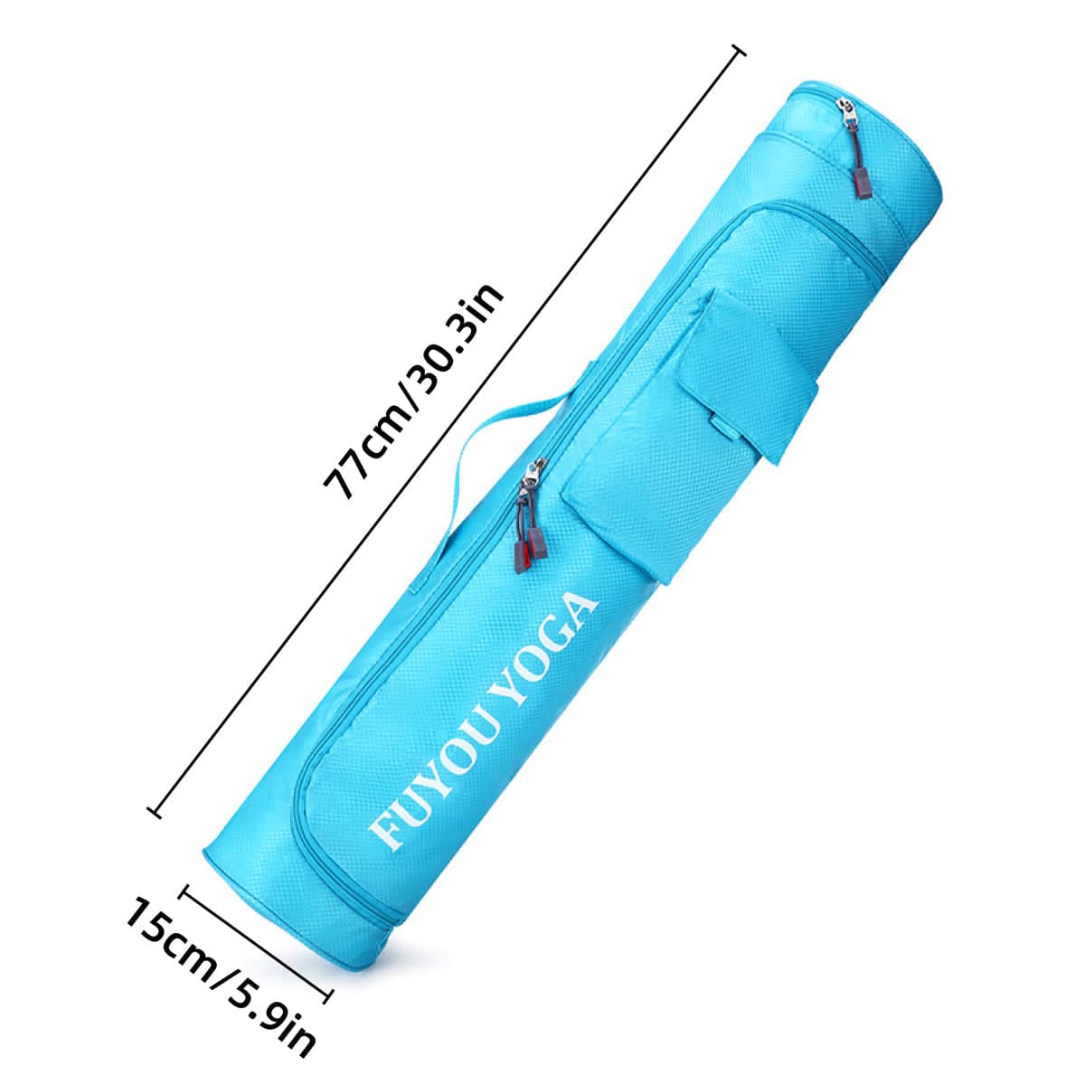 Yoga Mat Carry Bag with Adjustable Strap, Nylon - Black - view 4