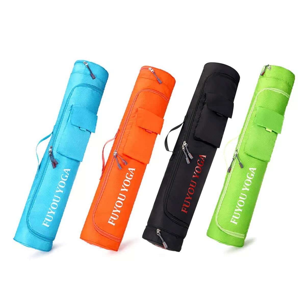 Yoga Mat Carry Bag with Adjustable Strap, Nylon - Orange - view 3