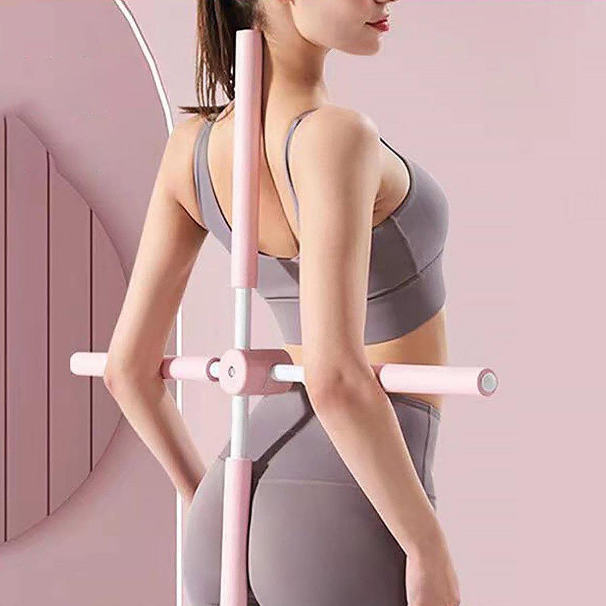 Yoga Posture Corrector Stick for Back and Shoulders - Pink - view 18