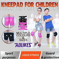 Youth Knee Pads for Basketball and Dance - Black and Rose Red, Size M (34 x 20 cm) - view 2