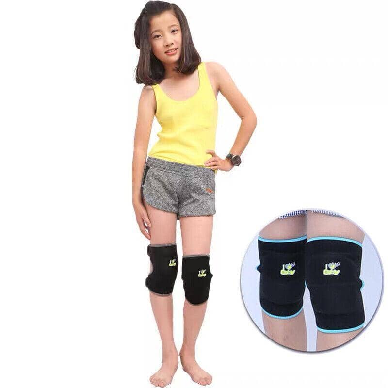 Youth Knee Pads for Basketball and Dance - Black and Rose Red, Size M (34 x 20 cm) - view 5