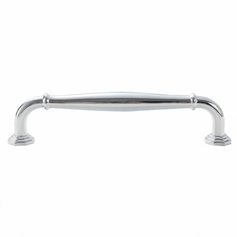 Zinc Alloy Cabinet Door Handle - Bright Silver, 192 mm Hole Spacing