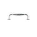 Zinc Alloy Cabinet Door Handle - Bright Silver, 96 mm Hole Spacing