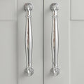 Zinc Alloy Cabinet Door Handle - Bright Silver, 96 mm Hole Spacing - view 5