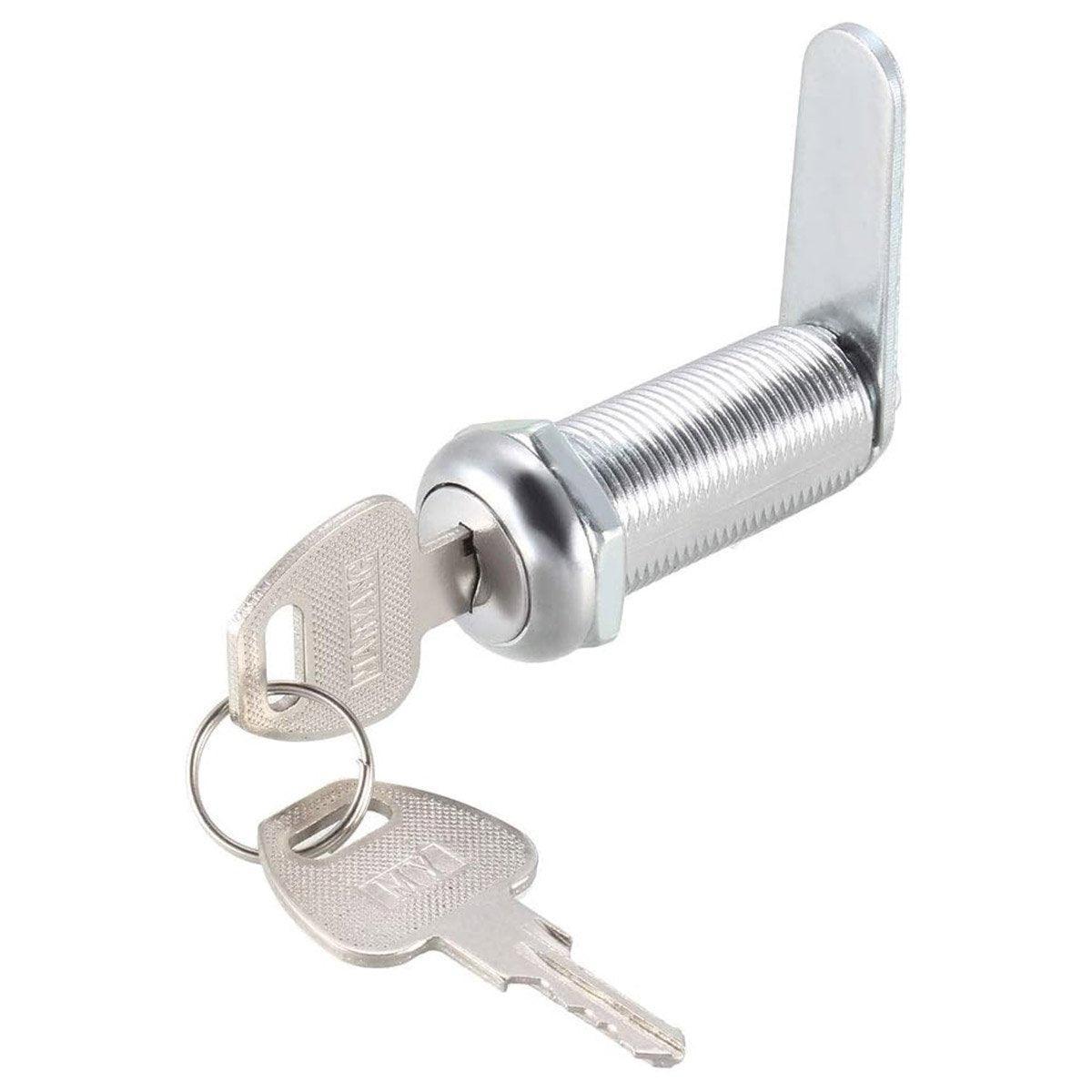 Zinc Alloy Round Cam Lock for Cabinet, Drawer and Mailbox - 20mm, 1 Piece