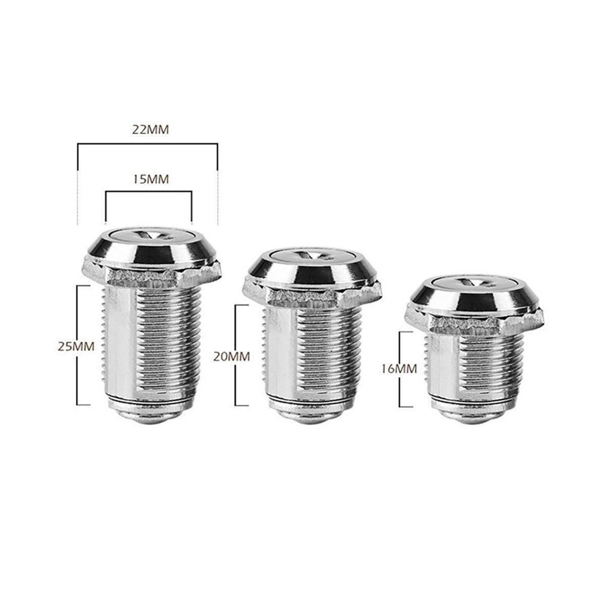 Zinc Alloy Round Cam Lock for Cabinet, Drawer and Mailbox - 25mm, 1 Piece - view 4