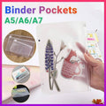 Zippered Binder Pockets for 6 Ring Binders, Pack of 12 - A7 (13 x 9 cm) - view 2