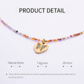 Zircon Beaded Butterfly Pendant Necklace with Adjustable Chain, Multicolour - view 3