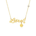 Zodiac Constellation Necklace in Gold-Tone Titanium Steel - Libra